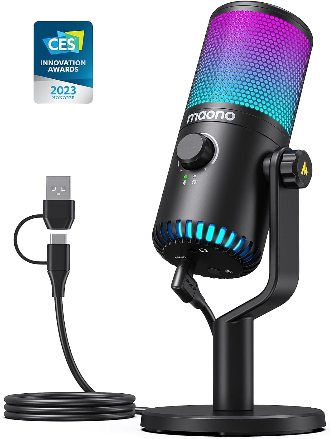 DM30 RGB USB Gaming Condenser Microphone