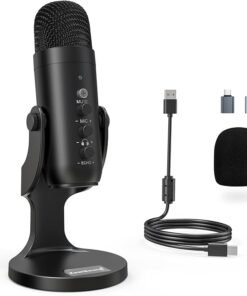 ZealSound USB Microphone,Condenser Phone Computer PC Mic kit